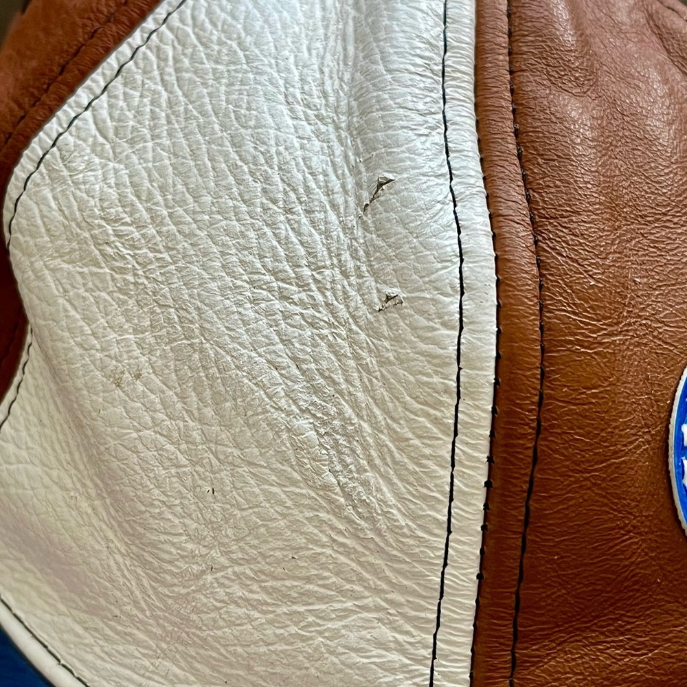 Multicolor Leather Patchwork Cap - image 2